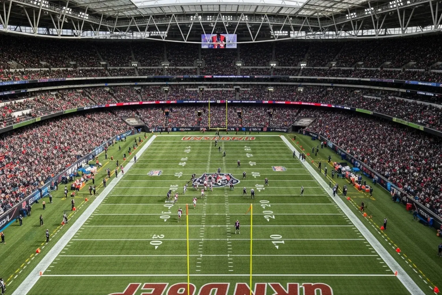 NFL London game at a UK stadium for touchdown betting analysis