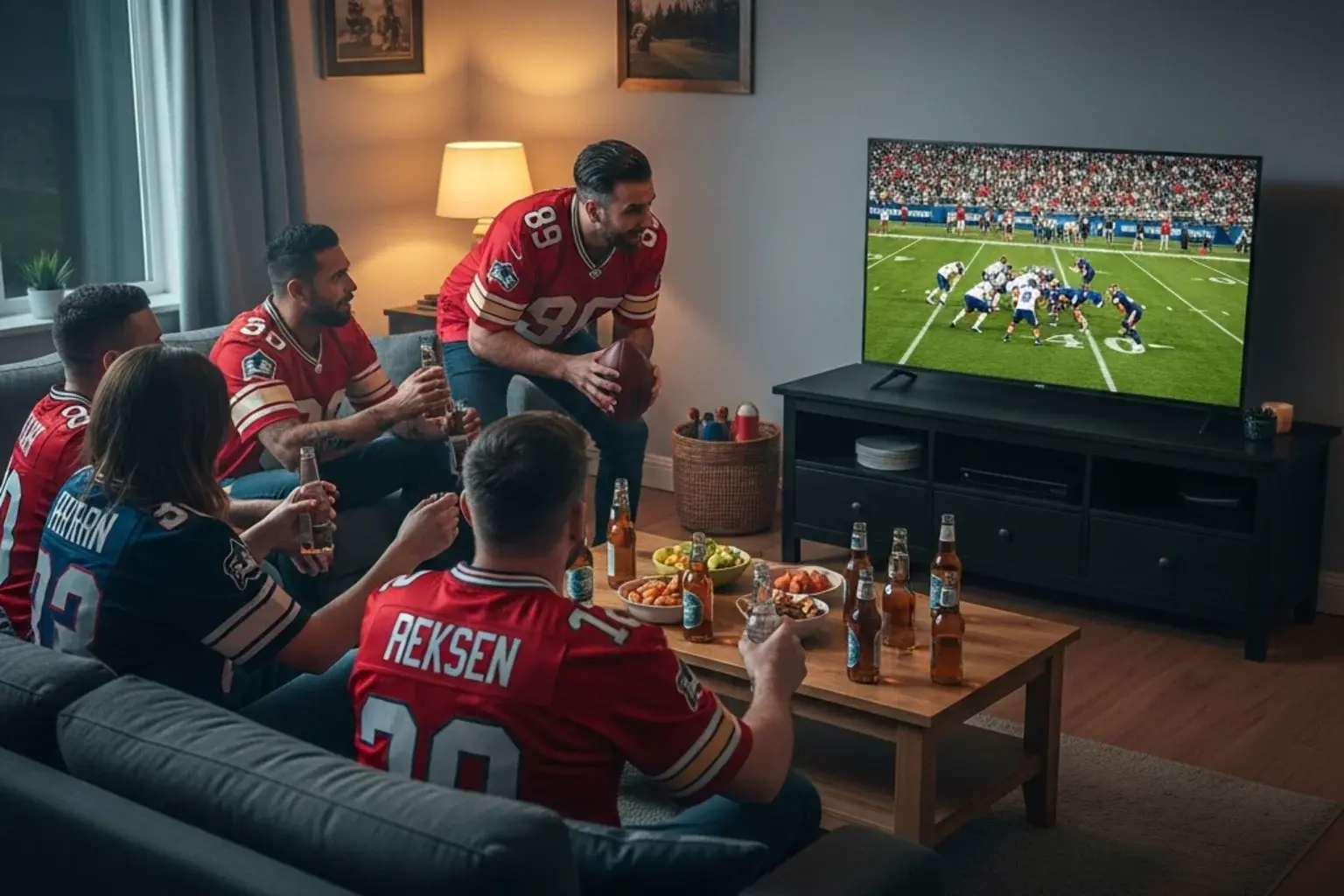 UK fan watching NFL for touchdown betting guide